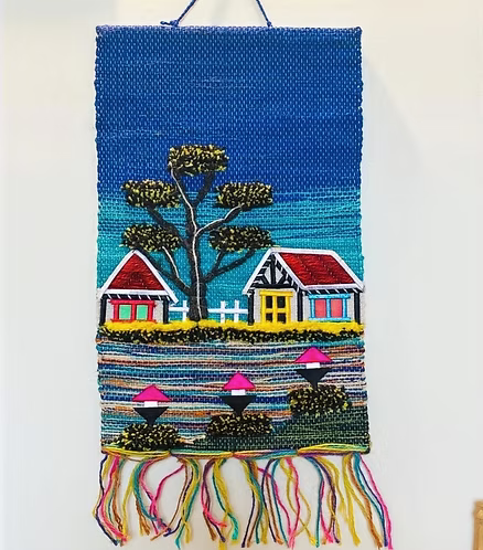 Blue Village Harmony (12" x 16")