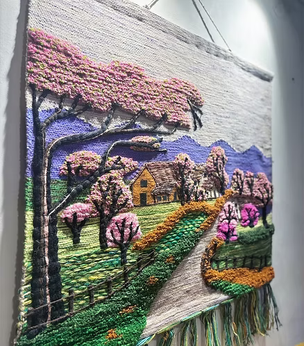 Spring Blossom Path (40" x 36")