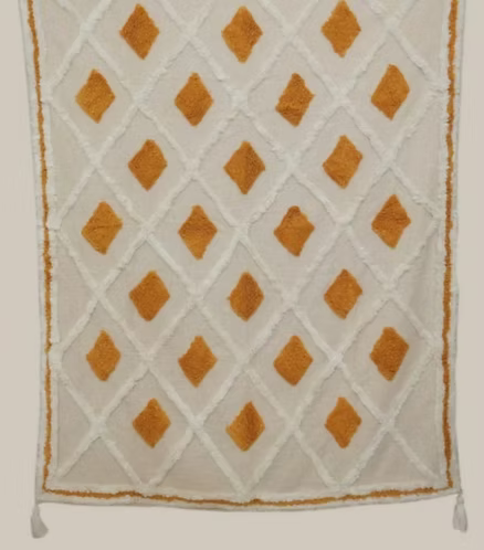 Ochre Flight Throw (per piece)