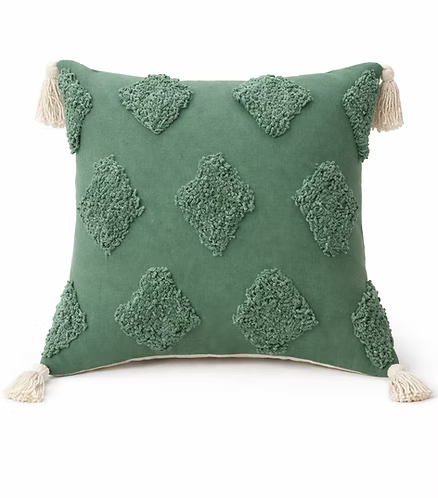 Tufted Love - Green Cushion Cover