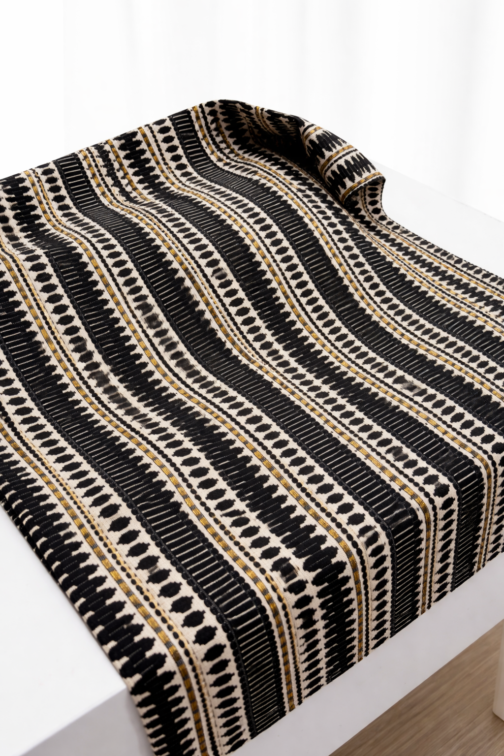 Black Utsav Sofa Cover