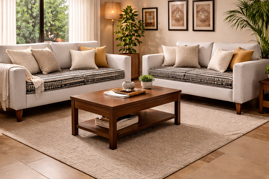 Black Utsav Sofa Cover