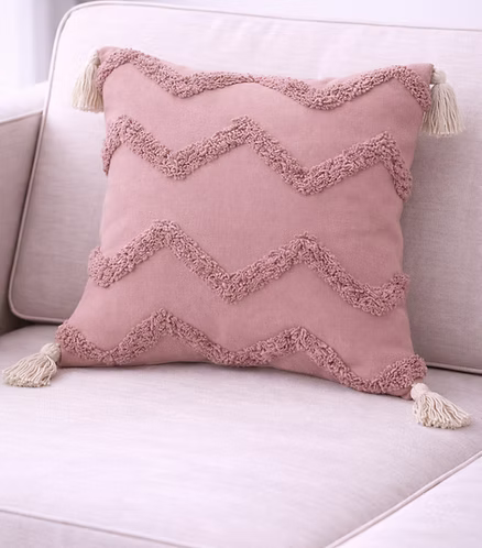 Tufted Love - Pink Cushion Cover