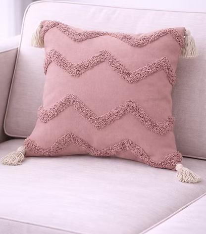 Tufted Love - Pink Cushion Cover