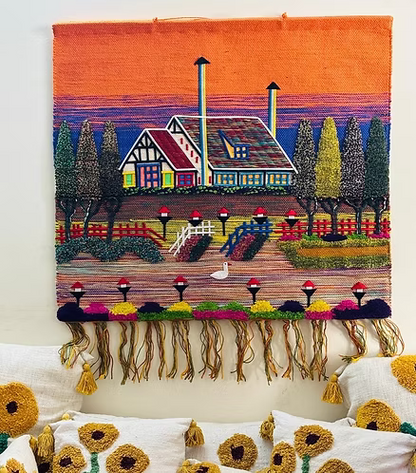 Twilight Farmhouse Scene (40" x 36")