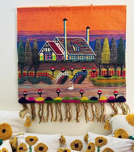 Twilight Farmhouse Scene (40" x 36")