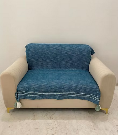 Ocean Blue Handloom Throw