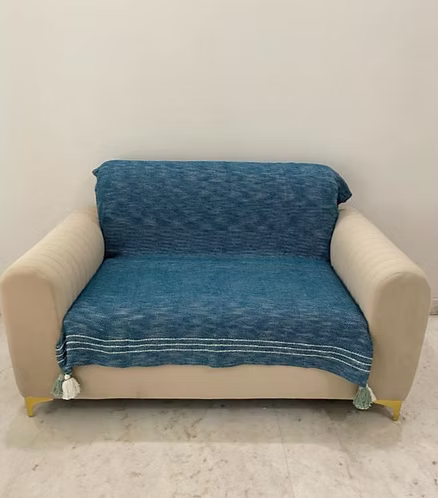 Ocean Blue Handloom Throw