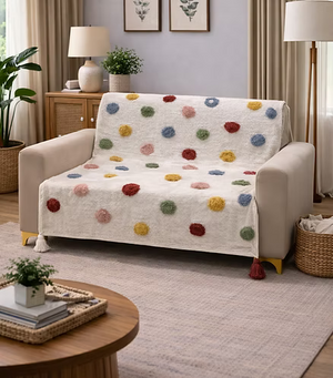 Happy Tassel Throw (per piece)