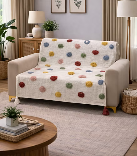 Happy Tassel Throw (per piece)