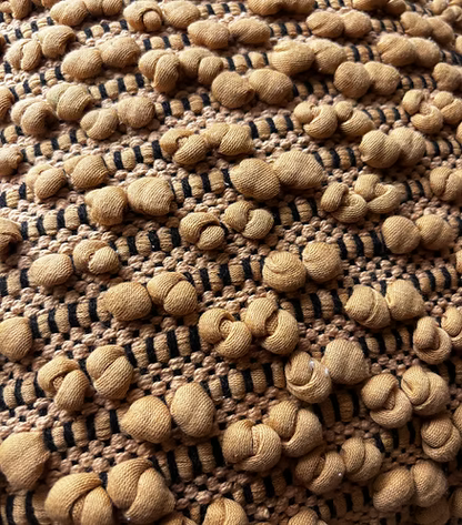 Mustard Pebble 3D Cushion Cover