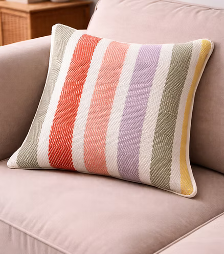 Calm Stripes Cotton Cushion Cover