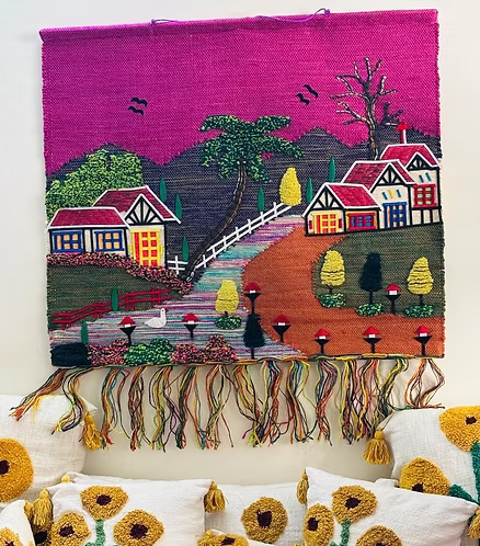 Plum Hillside Homes (40" x 36")