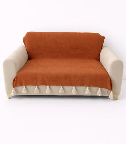 Terracotta Textured Throw
