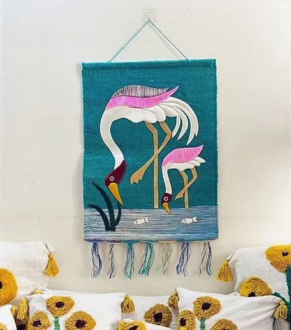 Cranes by the Water (24" × 30")