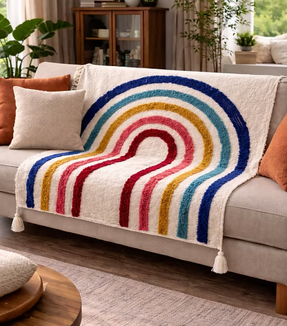 Rainbow Drift Throw (per piece)