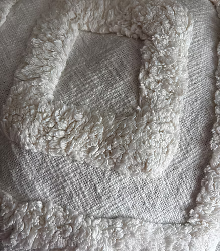 Tufted Love - White Cushion Cover