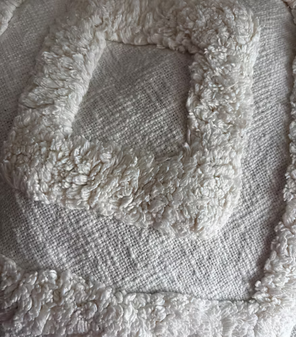 Tufted Love - White Cushion Cover