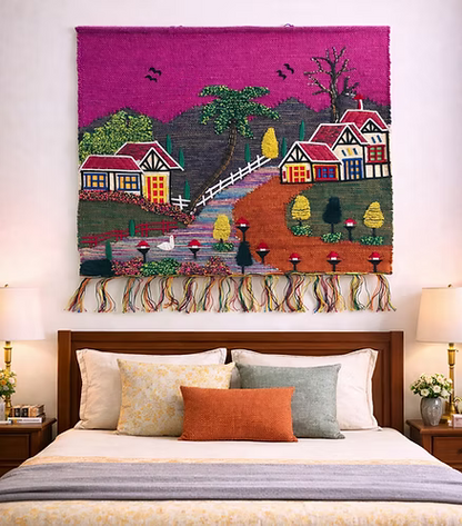 Plum Hillside Homes (40" x 36")