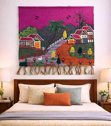 Plum Hillside Homes (40" x 36")