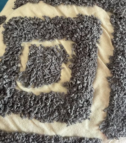 Tufted Love - Grey Cushion Cover
