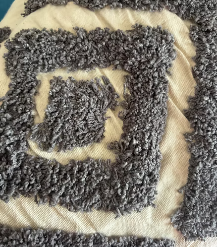 Tufted Love - Grey Cushion Cover