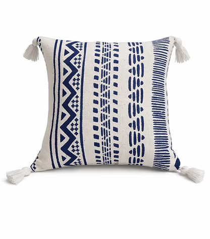 Indigo Rhythm Cushion Cover