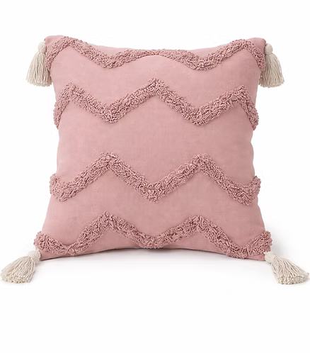 Tufted Love - Pink Cushion Cover