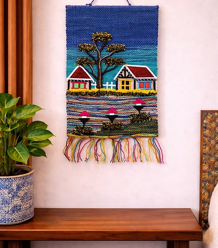 Blue Village Harmony (12" x 16")