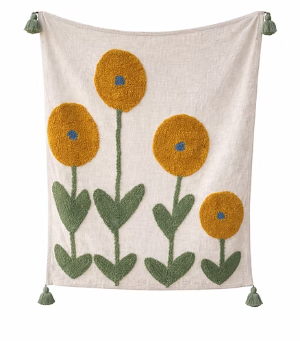 Sun Flower Throw (per piece)