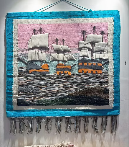 Sailing at Dusk (40" x 36")