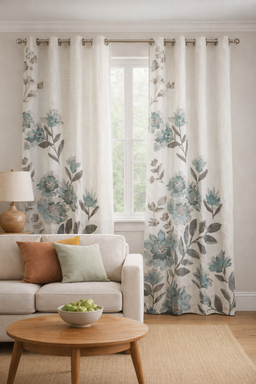 Blue Willow Curtains (per piece)