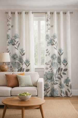 Blue Willow Curtains (per piece)