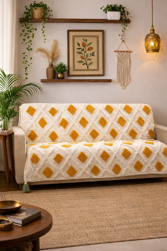 Ochre Flight Throw (per piece)