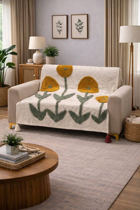 Sun Flower Throw (per piece)