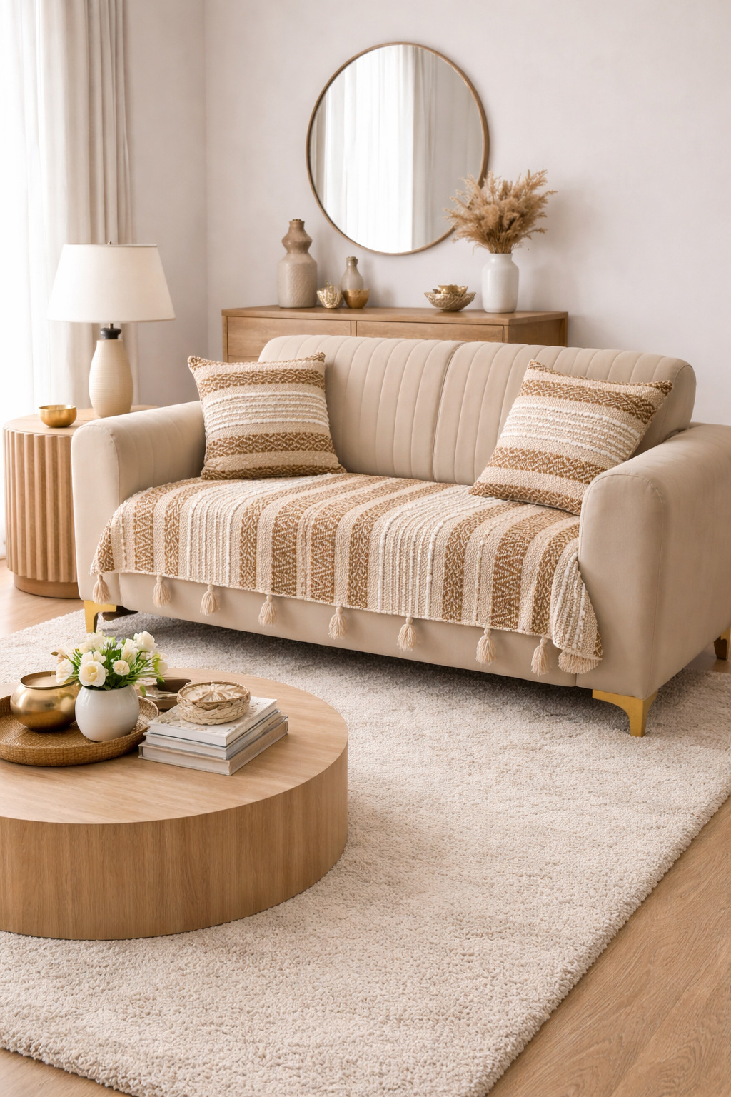 Brown Boho Sofa Cover (per piece)