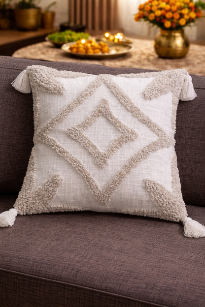 Snow White Cushion Cover (per piece)