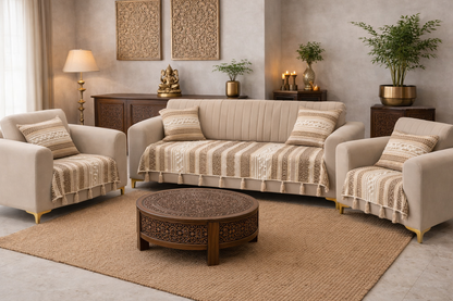 Beige Boho Sofa Cover (per piece)