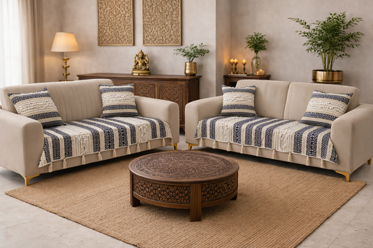 Black Boho Sofa Cover (per piece)