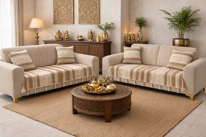 Brown Boho Sofa Cover (per piece)