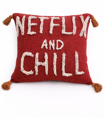 Netflix and Chill Cushion Cover (per piece)