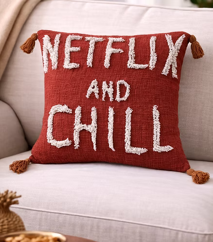 Netflix and Chill Cushion Cover (per piece)