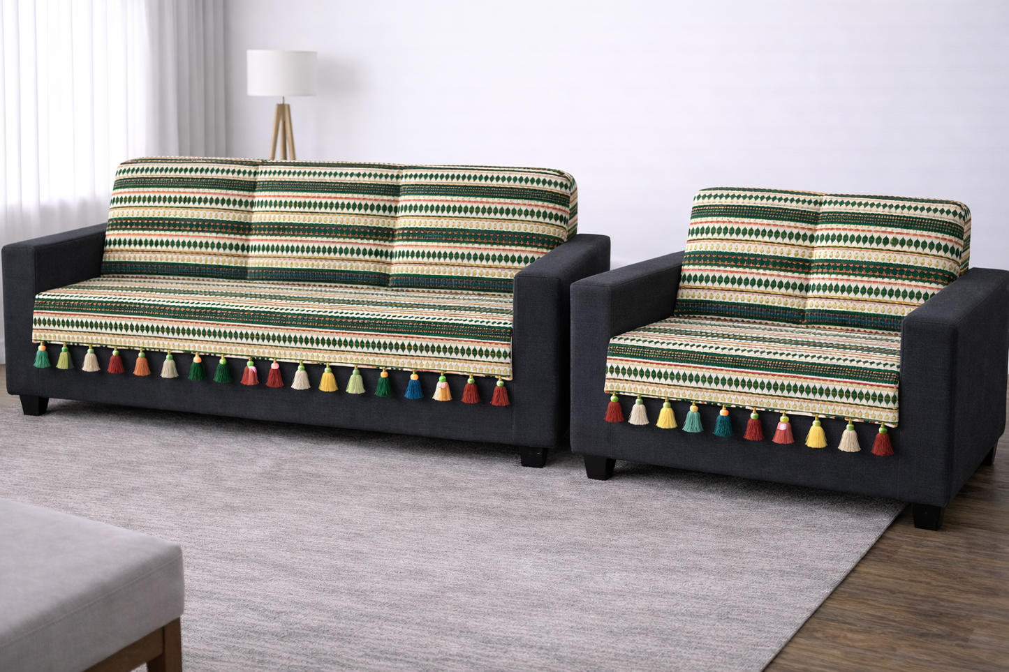 Green Mint Aura Sofa Cover (per piece)