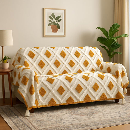 Ochre Flight Throw (per piece)