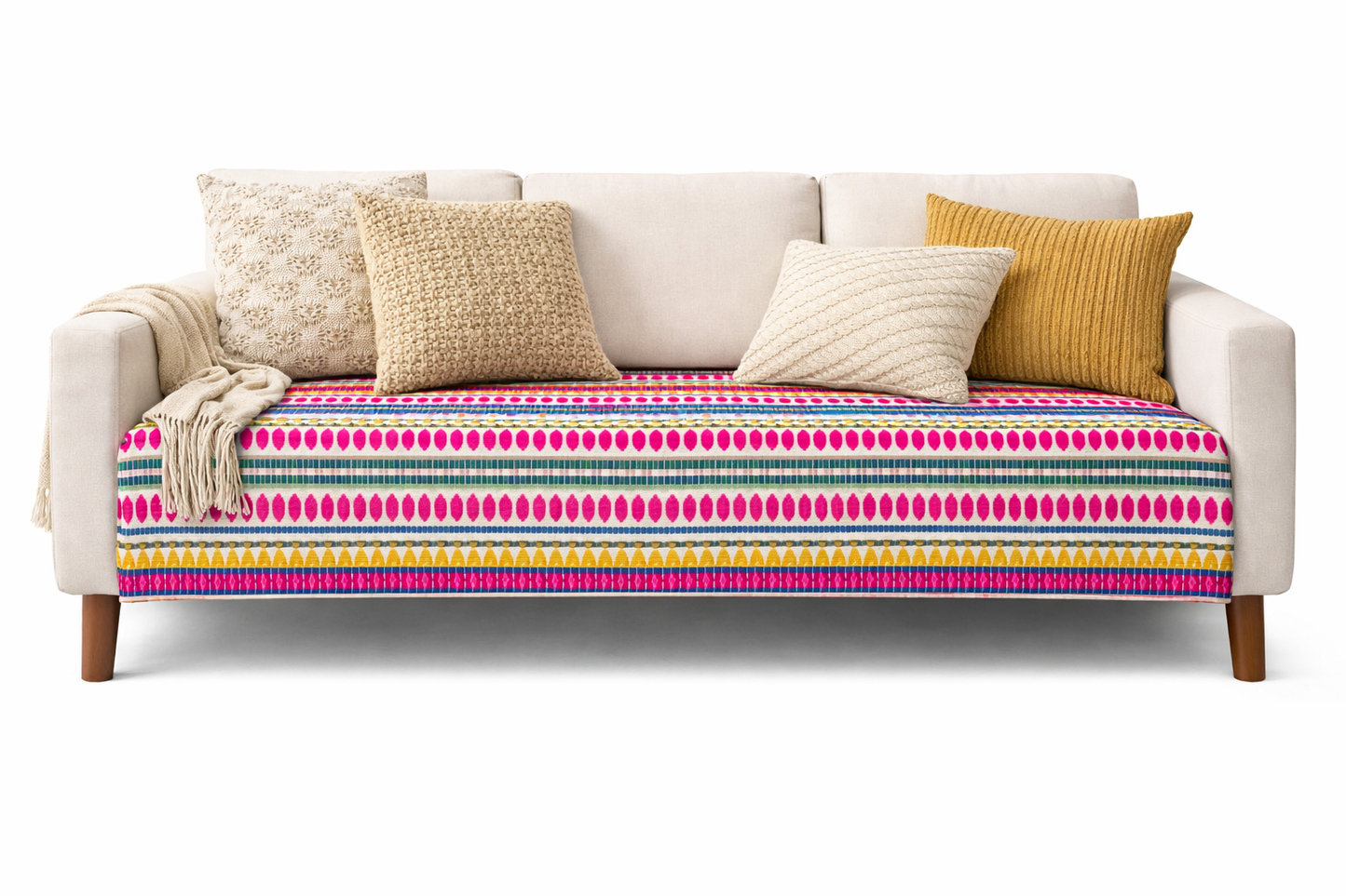 Pink Aura Sofa Cover