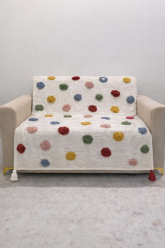 Happy Tassel Throw (per piece)