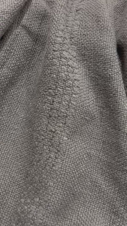 Ash Grey Textured Throw