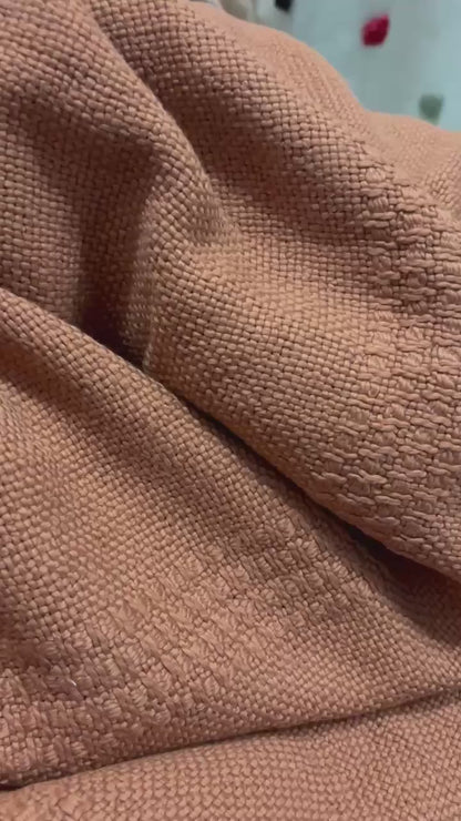 Terracotta Textured Throw