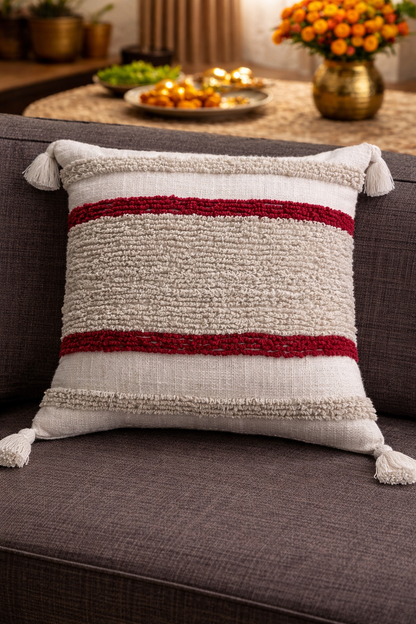 Snow White Cushion Cover (per piece)