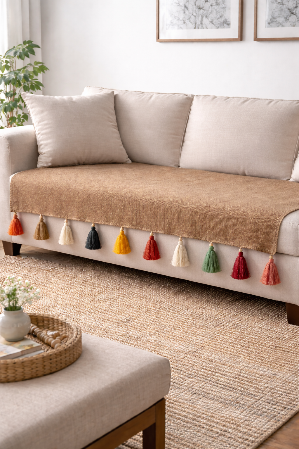 Mud Brown Sofa Cover (per piece)